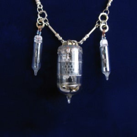 Custom - Vacuum Tube Steampunk Necklace - Picture 1 of 1